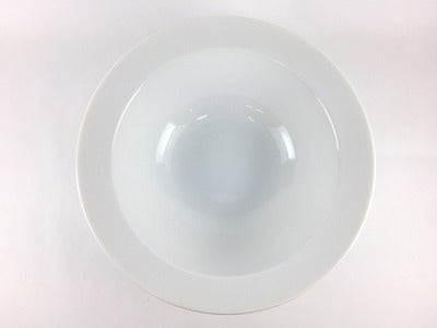 【SALE】白リム23.5cm鉢　美濃焼