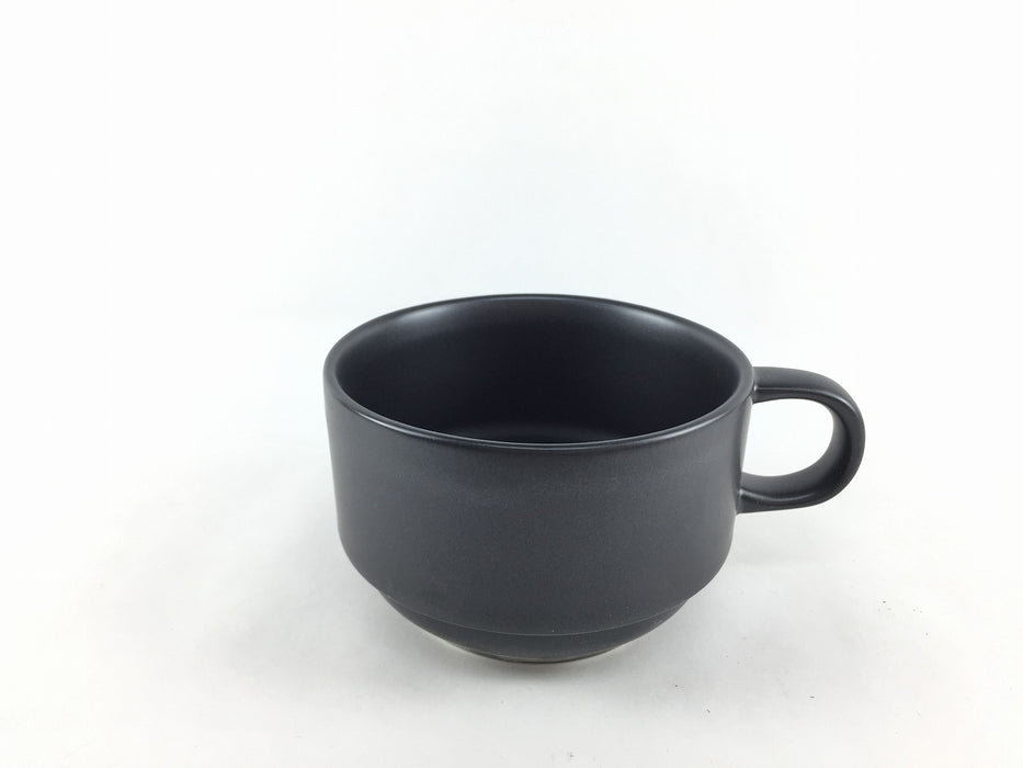 スタックスープカップ(340cc)　10cm　白マット/黒マット　波佐見焼