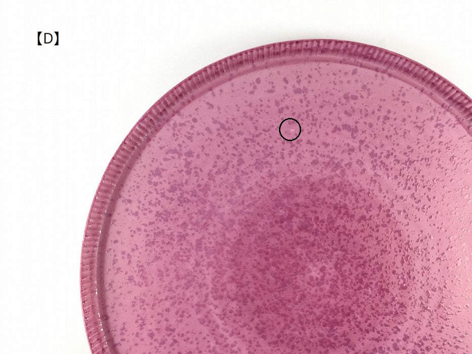 【SALE】245e-plate.pinkpearl(A～G) 　24.5cm　波佐見焼【訳あり】