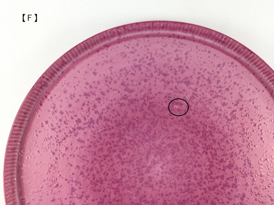 【SALE】245e-plate.pinkpearl(A～G) 　24.5cm　波佐見焼【訳あり】