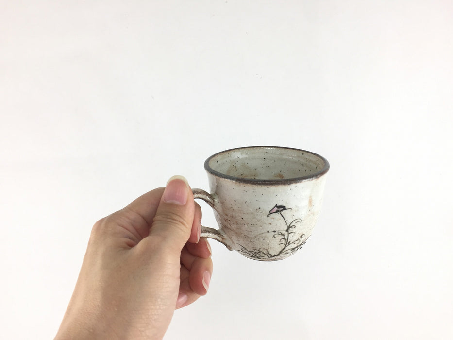 【SALE】コスモスコーヒー碗皿 　有田焼　ric106
