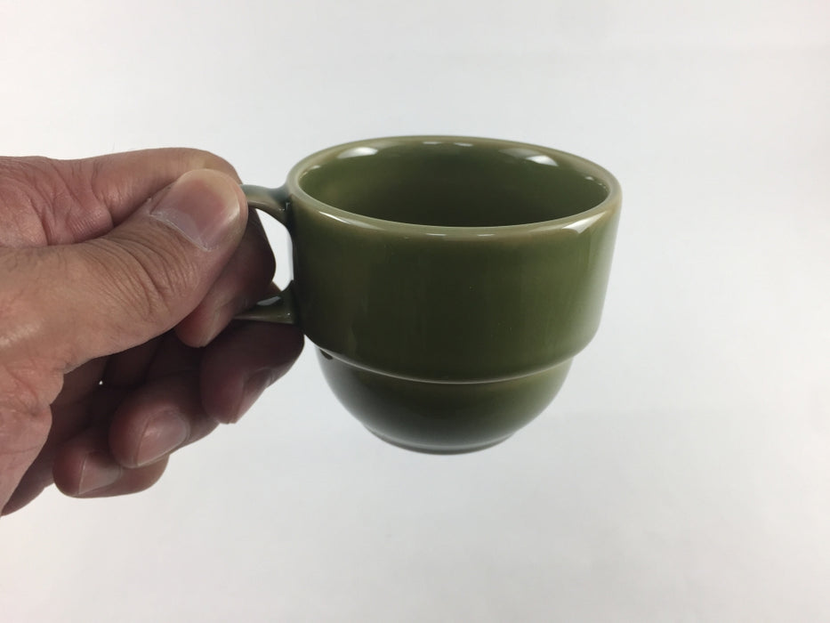 200ccスタックコーヒーカップ　(グレー/瑠璃/ベージュ/オリーブ)　波佐見焼