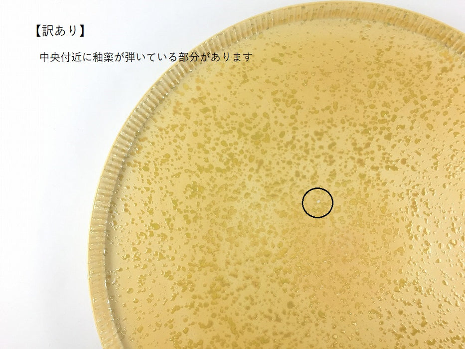 【SALE】245e-plate.yellowpearl　24.5cm　波佐見焼【訳あり】
