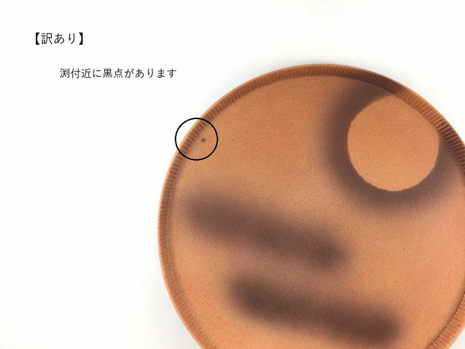 【SALE】245e-plate　備前丸紋　24.5cm　有田焼【訳あり】