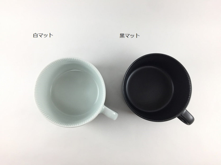 【スープカップ/スープマグ】e-Soupcup(400cc)(白マット/黒マット)　波佐見