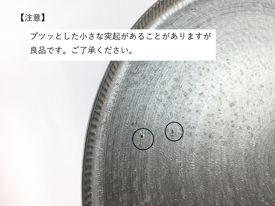 245e-plate　銀　24.5cm　有田焼　(j.R)