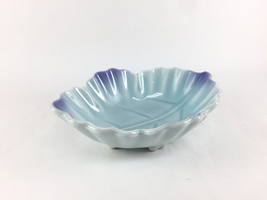 【SALE】木の葉鉢(青白紫)　18.5cm　有田焼