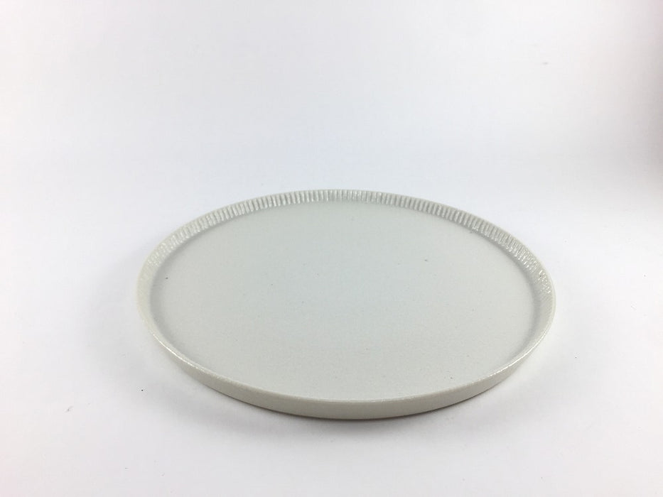 【中皿/平皿/皿】200e-plate.石焼白磁　有田焼