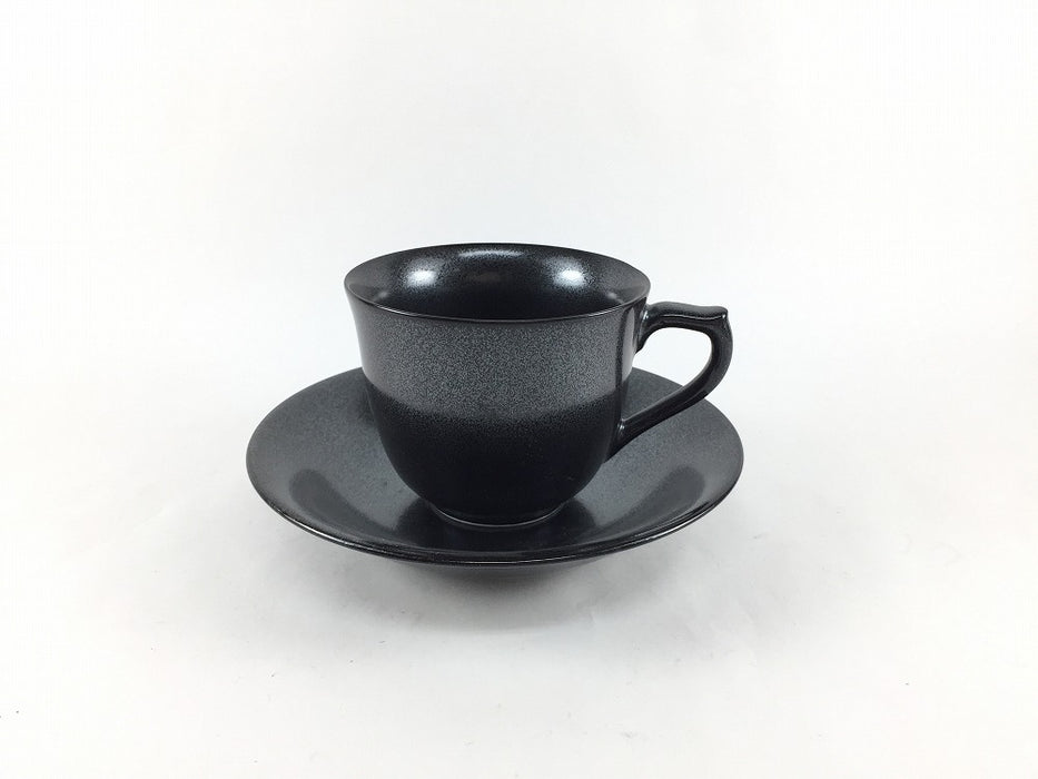 【SALE】鉄黒コーヒー碗皿(150cc)　波佐見焼【在庫13】