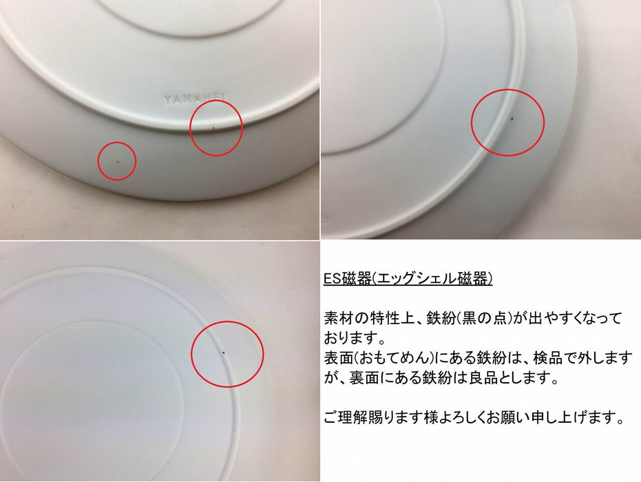 【平皿/中皿】ES26cmプレート　内ブルー白泡　有田焼