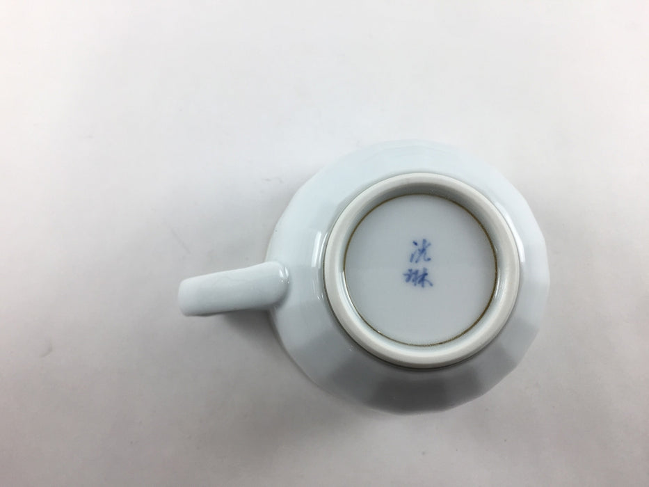 200cc菊彫コーヒー碗皿.ピンク小花　波佐見焼