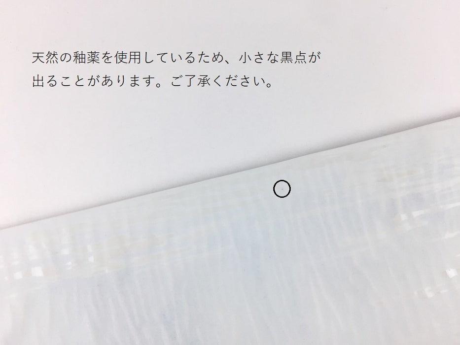 リンクル24cmプレート　釉彩光描水面　有田焼　(j.R)