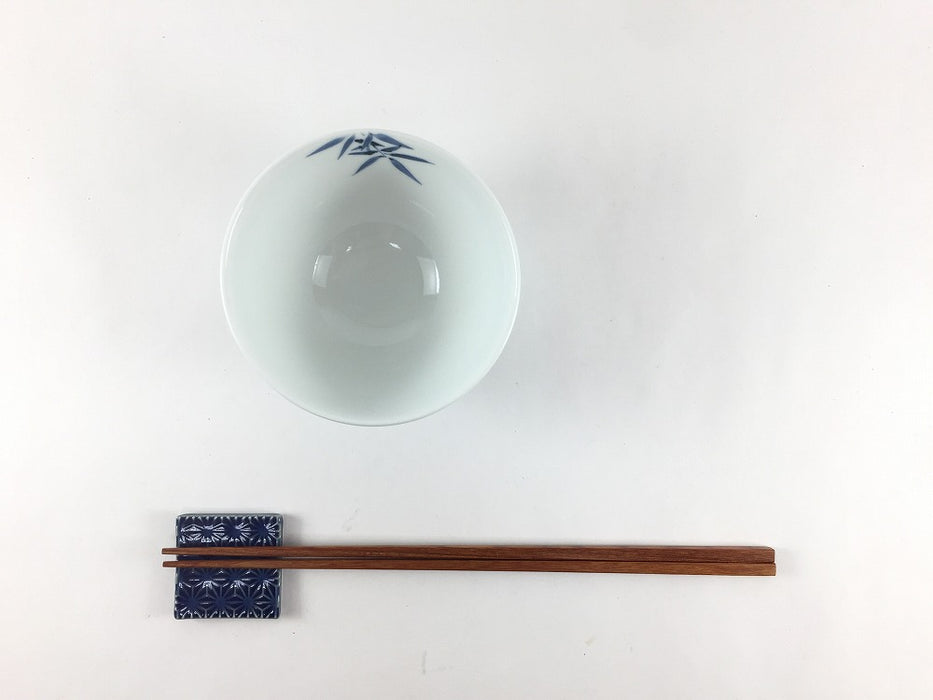 平仙茶(9.5cm)染付竹雀紋　有田焼李荘窯