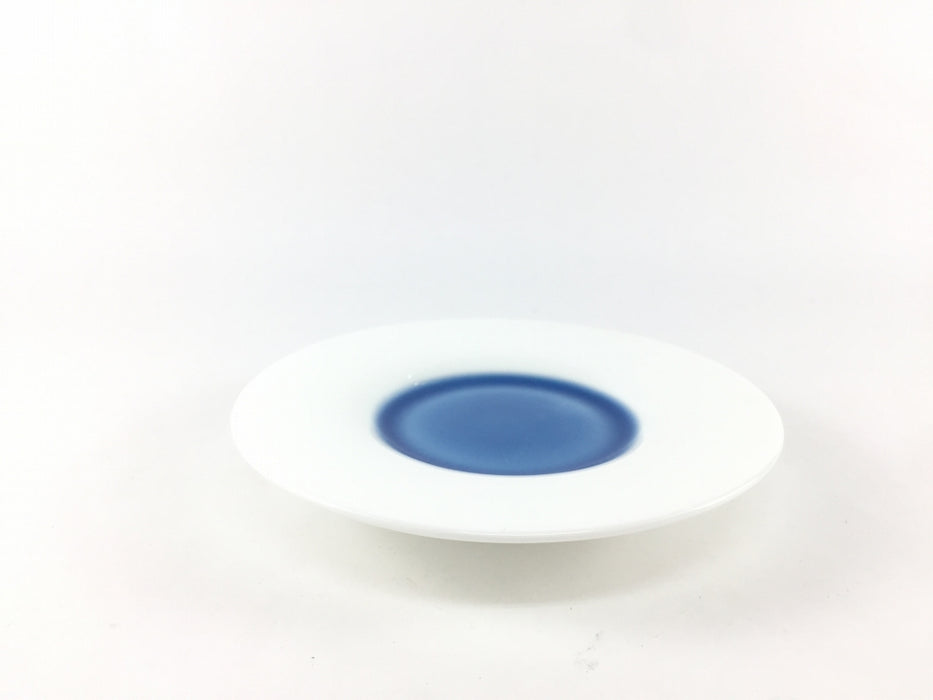 【SALE】12cmリム小皿（ソーサー）　ブルー/ピンク　有田焼【訳あり】