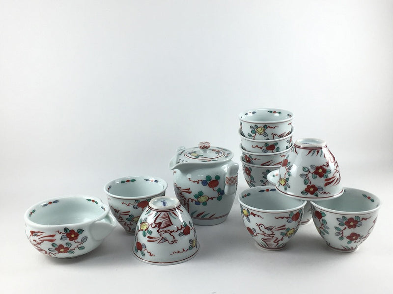 SALE】【千茶/急須】出雲茶器揃/万暦花鳥(木箱なし) 有田焼【在庫1セット】 — 佐賀有田 ギャラリーつじ信