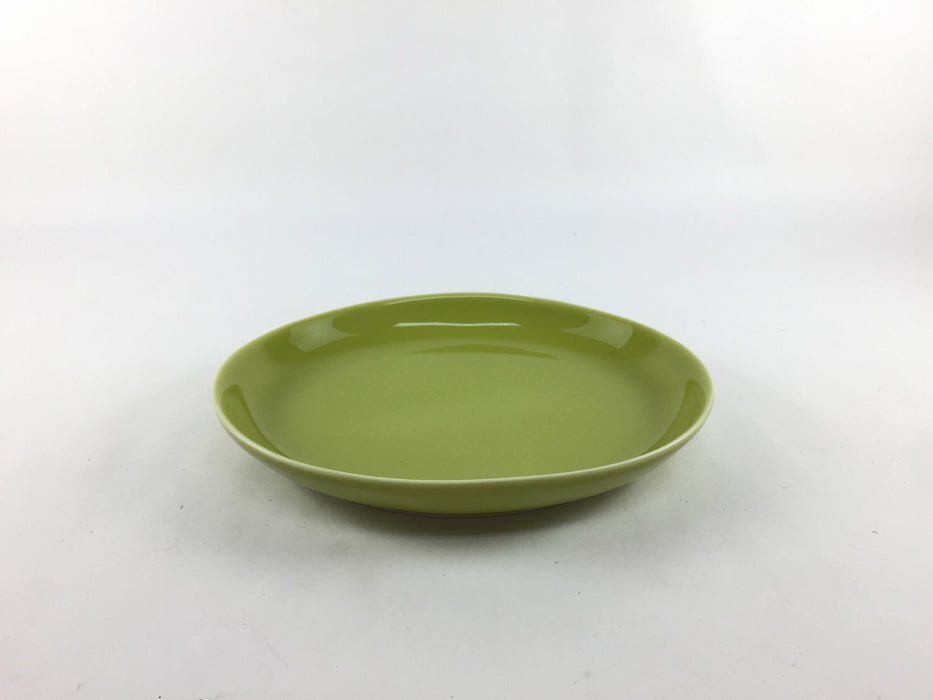 【SALE】150楕円皿(黄緑)　有田焼　