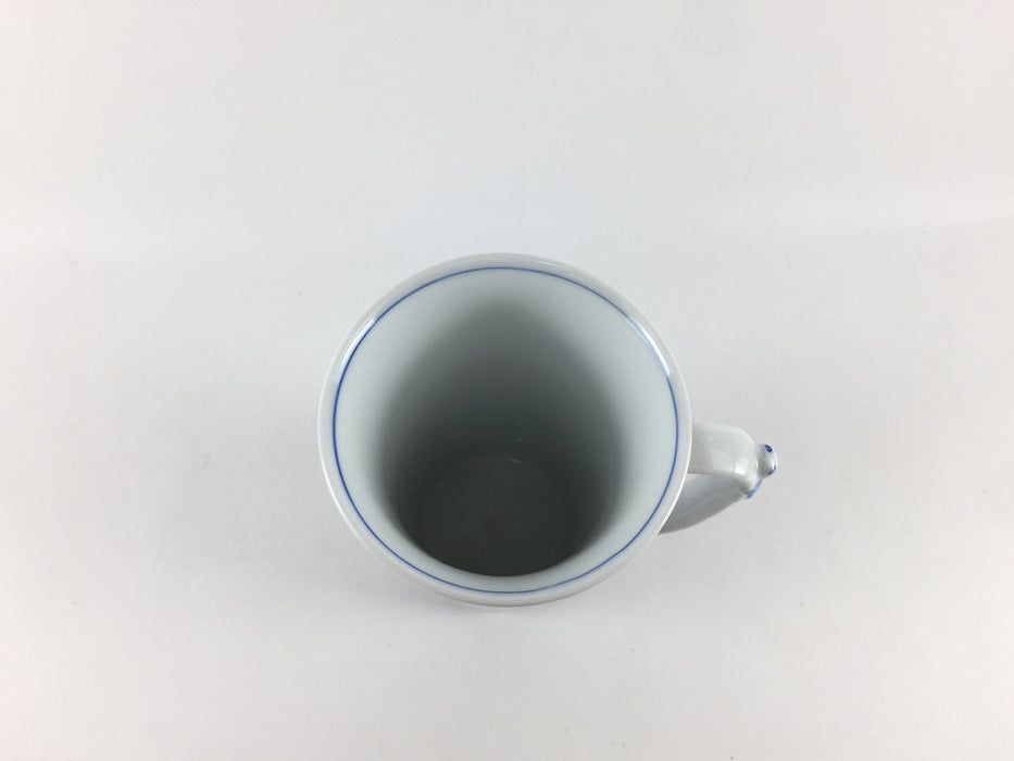 【珈琲/紅茶】250ccミルクカップ(青網/赤網)一閑人　波佐見焼