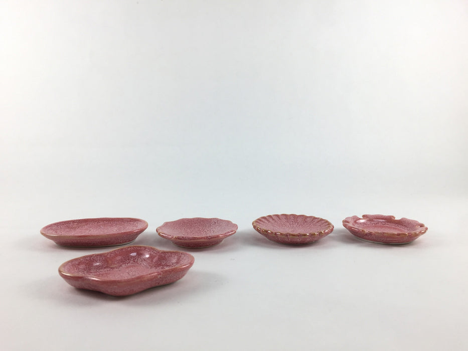 【箸置/薬味皿】有田焼　豆豆皿.ピンク(5種類)　(j.R)