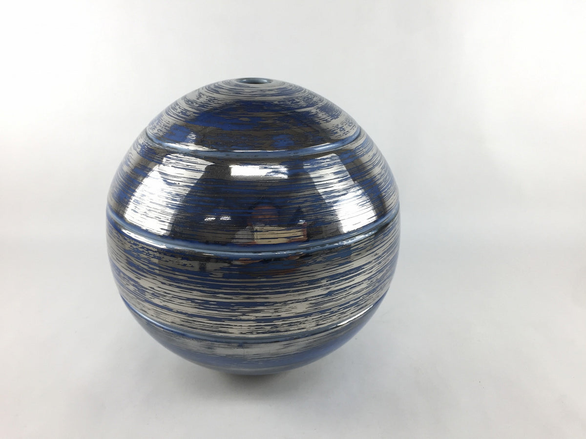 有田焼 李荘窯 玉重 藍銀刷毛 玉重 藍銀刷毛 16cm 有田焼 李荘窯 — 佐賀有田 ギャラリーつじ信