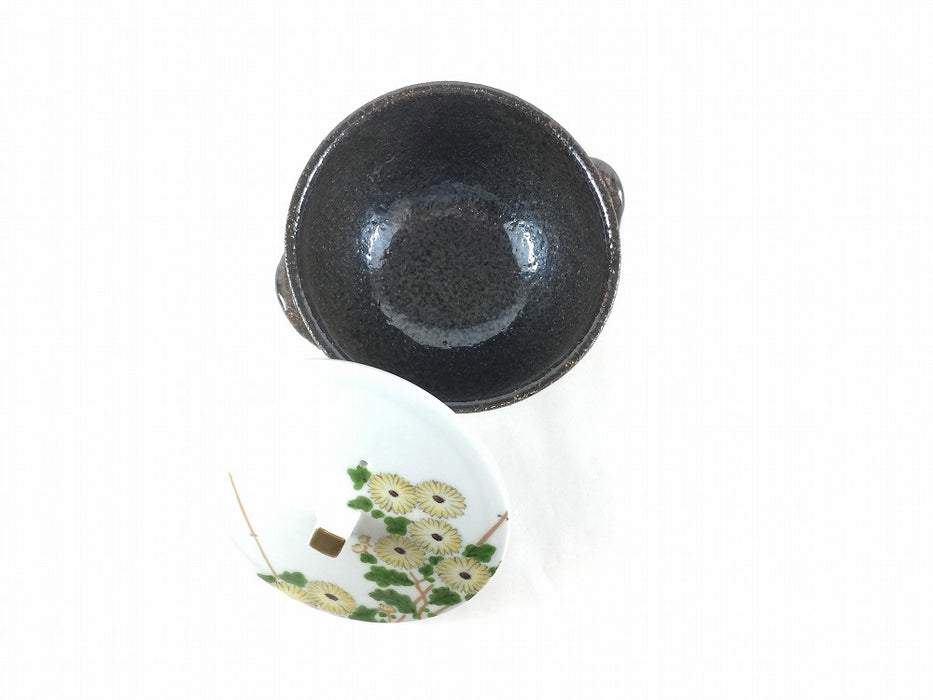 【SALE】小鍋(白磁菊)　11cm　有田焼