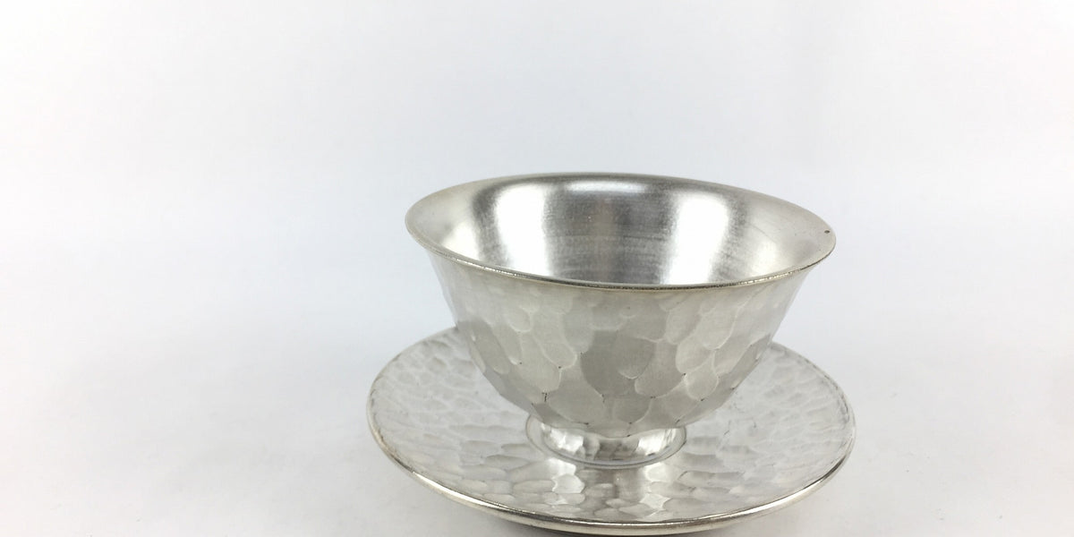 80cc反茶杯セット 本銀彩槌目 有田焼 — 佐賀有田 ギャラリーつじ信