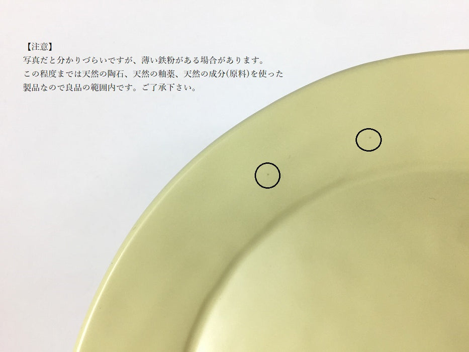 プレート皿(大).クラフトマット(水色/ピンク/黄)　波佐見焼【大皿/平皿】