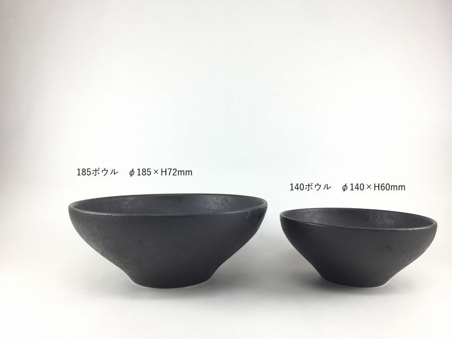 140ボウル(白泡/黒泡)　14cm　有田焼　(j.R)