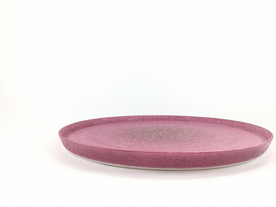 【SALE】245e-plate.pinkpearl(A～H)　24.5cm　波佐見焼【訳あり】