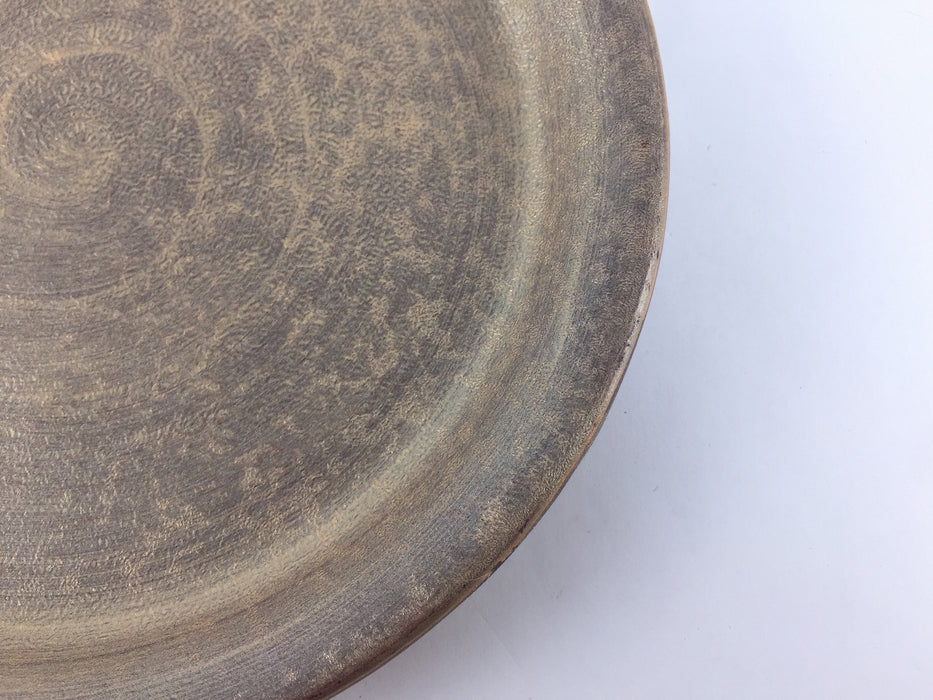【SALE】24cmトレイ丸皿.金　有田焼