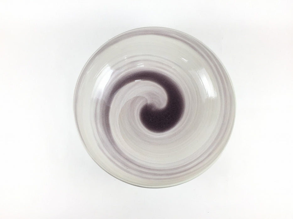 【SALE】渦20cmボール(冬紫)　美濃焼　Ma64392