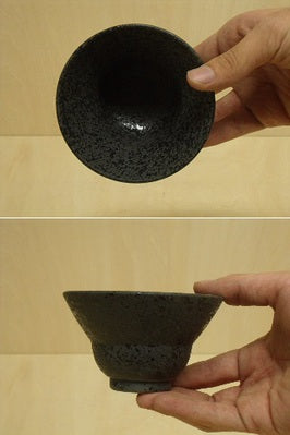 【SALE】2段小鉢(黒〆)　9.5cm　有田焼【訳あり】