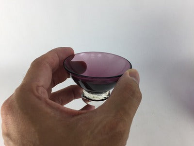 【SALE】マルティグラス玻璃の匠.瓢徳利.紫吹金箔　国産　tsuji344【在庫3】
